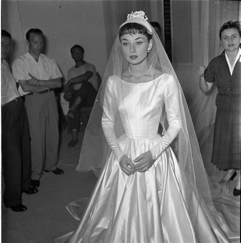 audrey hepburn wedding gown